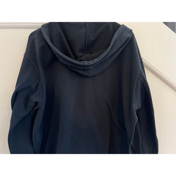 Nike Womens Training Large Wrap Hoodie Workout Dri Fit Black Ahtleisure - Picture 11 of 16